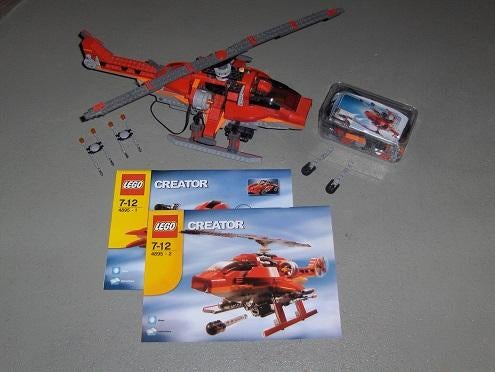 Lego Creator gevechtshelicopter 4895 met motor, Ophalen of Verzenden, Zo goed als nieuw, Complete set, Lego