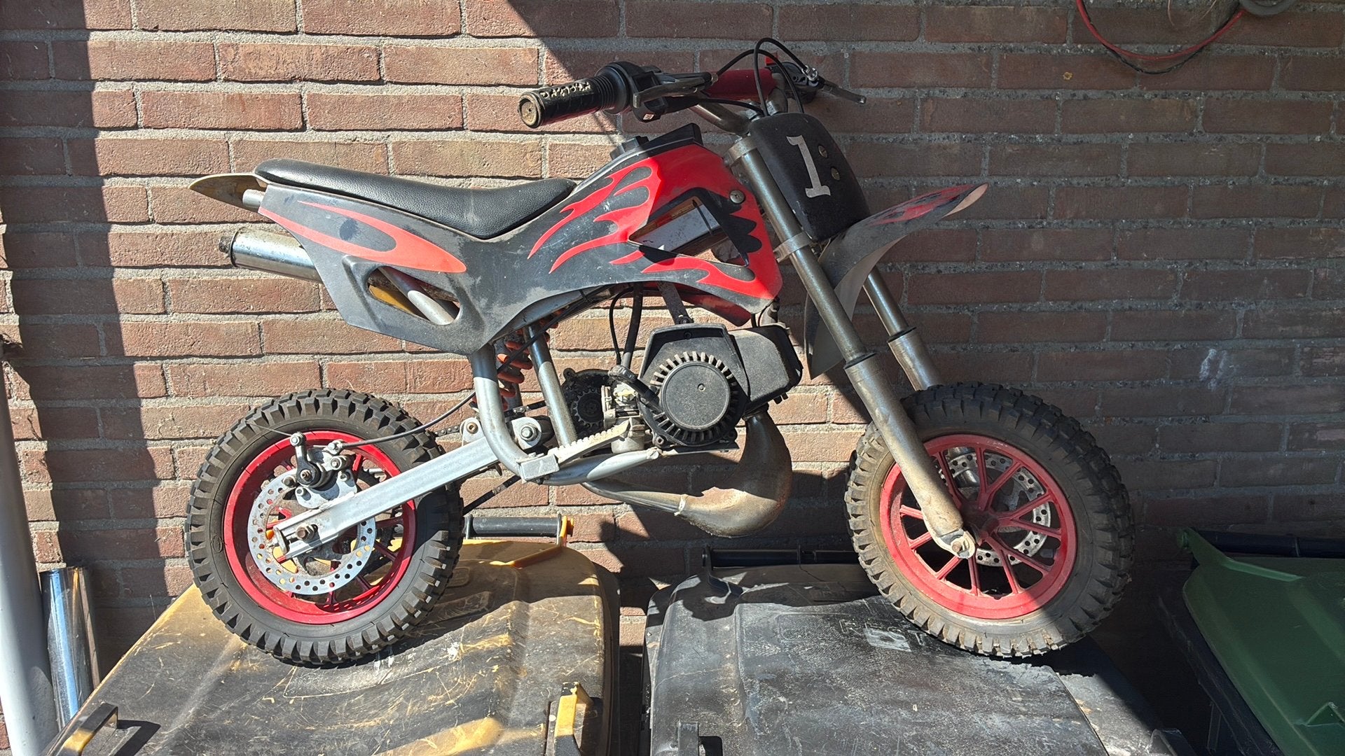 Minibike, Ophalen, Gebruikt, Schijfrem, Overige typen