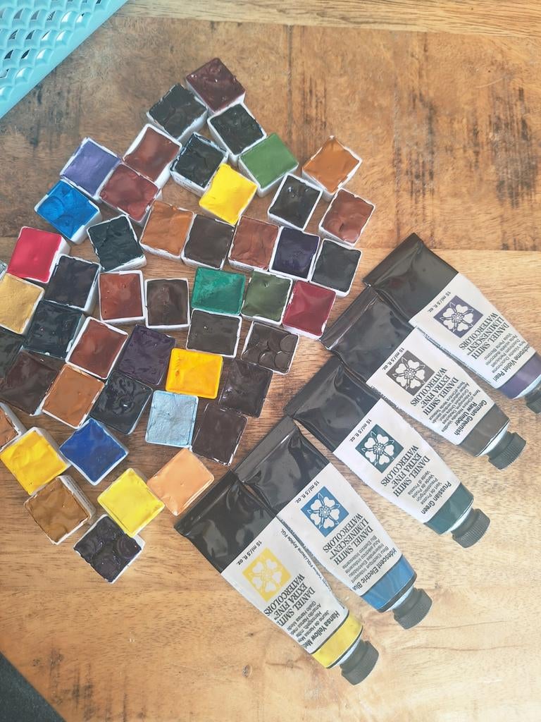 Daniel Smith Aquarelverf ½ napjes - Diverse Kleuren, Ophalen of Verzenden, Zo goed als nieuw, Waterverf