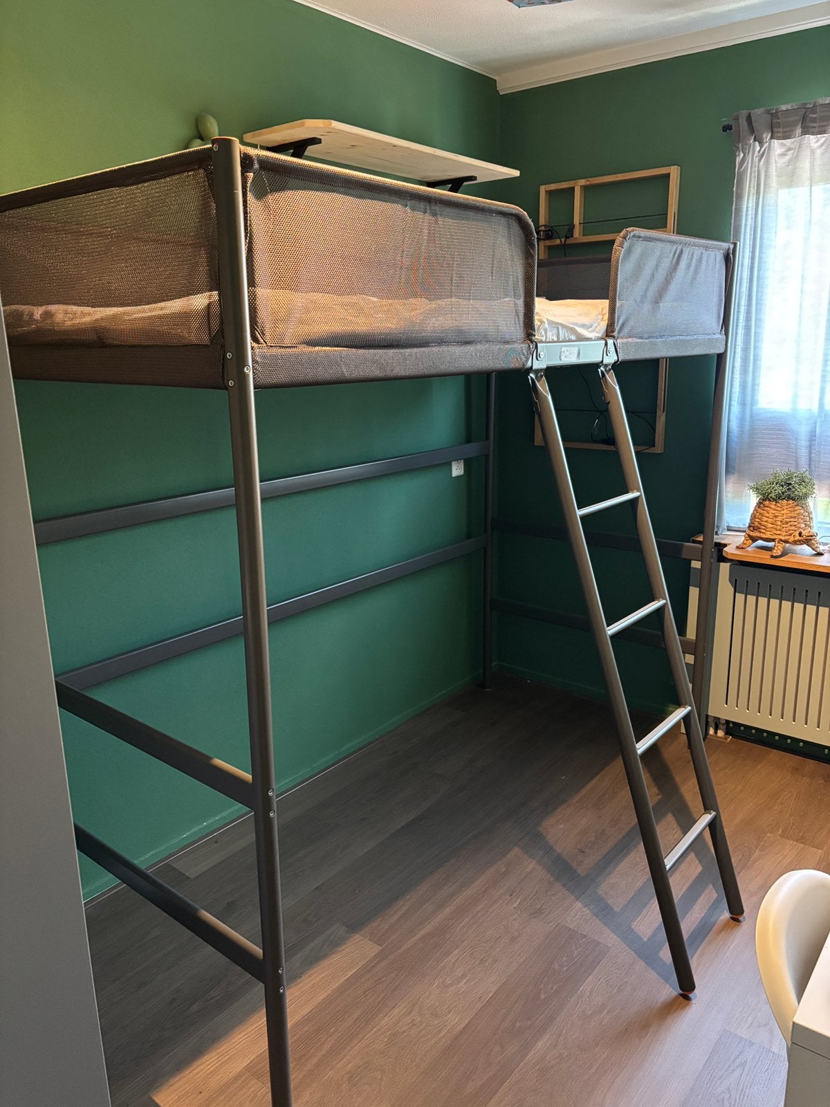 Hoogslaper metaal “Tuffing”, Ophalen, Eenpersoons, Zo goed als nieuw, 90 cm