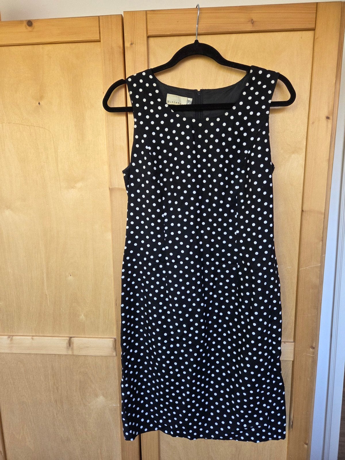 Vintage  jurk  mt 40, Maat 38/40 (M), Zwart, Ophalen of Verzenden, Zo goed als nieuw