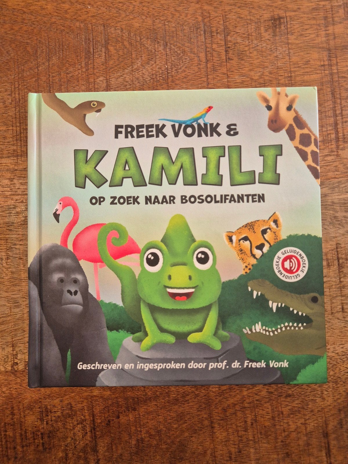 Freek Vonk & Kamili: Op zoek naar bosolifanten(Geluidenboek), Freek Vonk, Ophalen of Verzenden, Zo goed als nieuw, 2 tot 3 jaar
