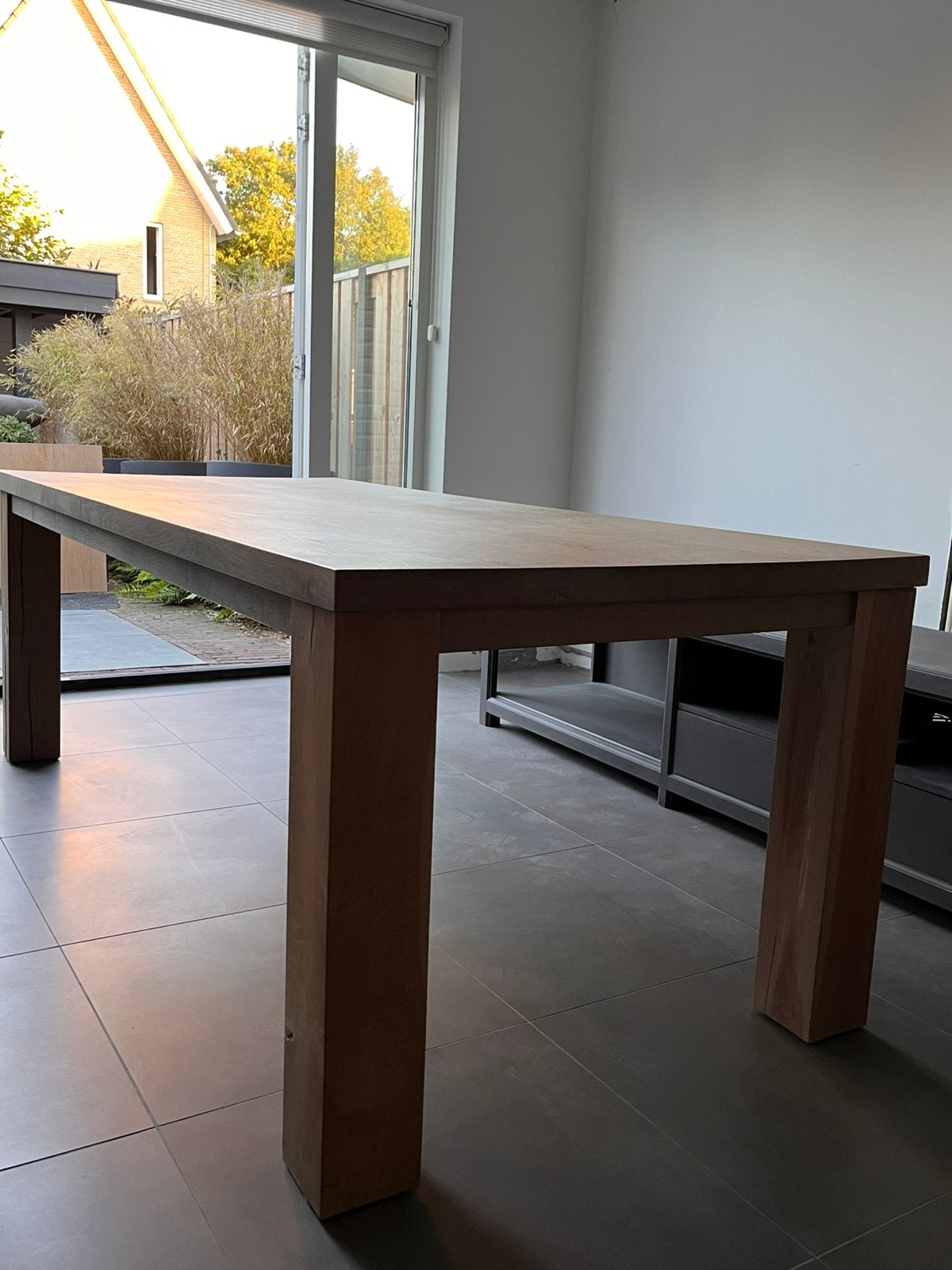 Eettafel 220x100, Ophalen of Verzenden, Gebruikt, Rechthoekig, 50 tot 100 cm