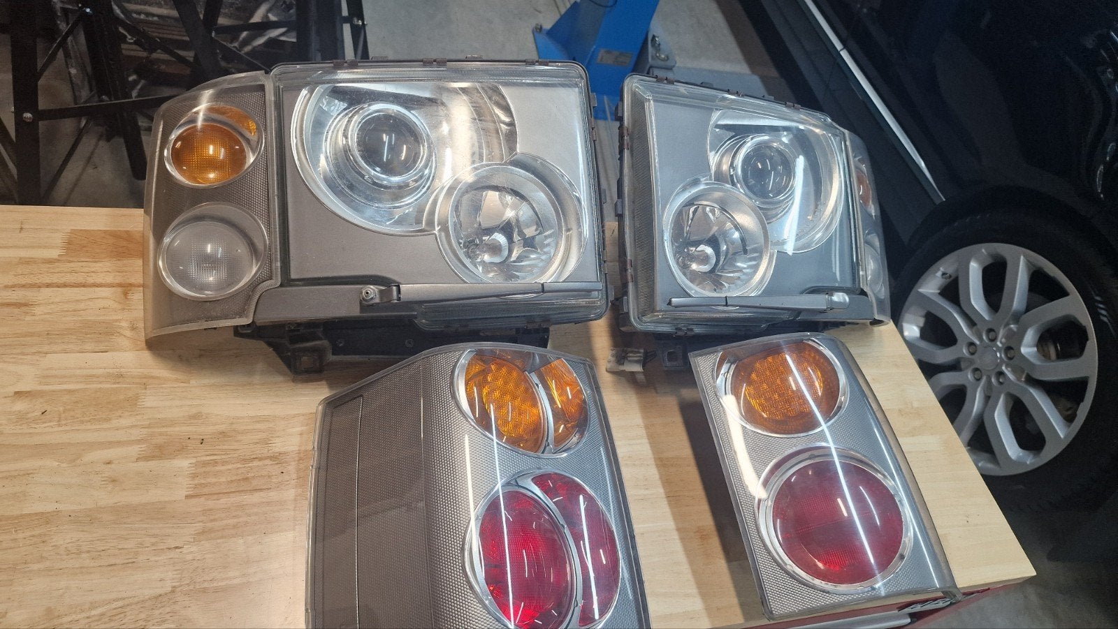 Set verlichting Range Rover L322, xenon, Auto-onderdelen, Verlichting, Ophalen, Gebruikt, Land Rover