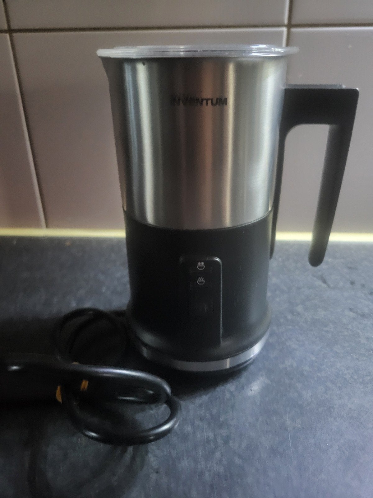 Inventum melkschuimer - perfect voor cappuccino en latte, Ophalen of Verzenden, Zo goed als nieuw, Elektrische melkopschuimer