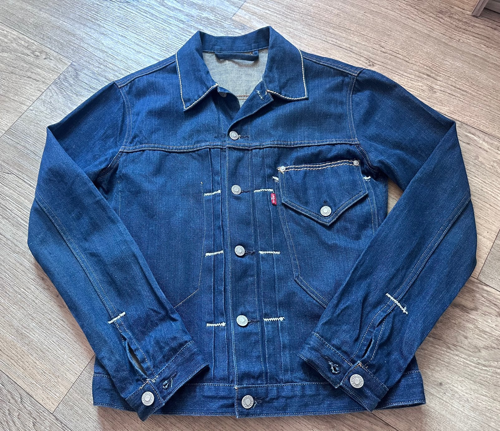 Levis 72520 spijkerjack engineered buckle back maat M, Ophalen of Verzenden, Zo goed als nieuw, Maat 48/50 (M), Blauw