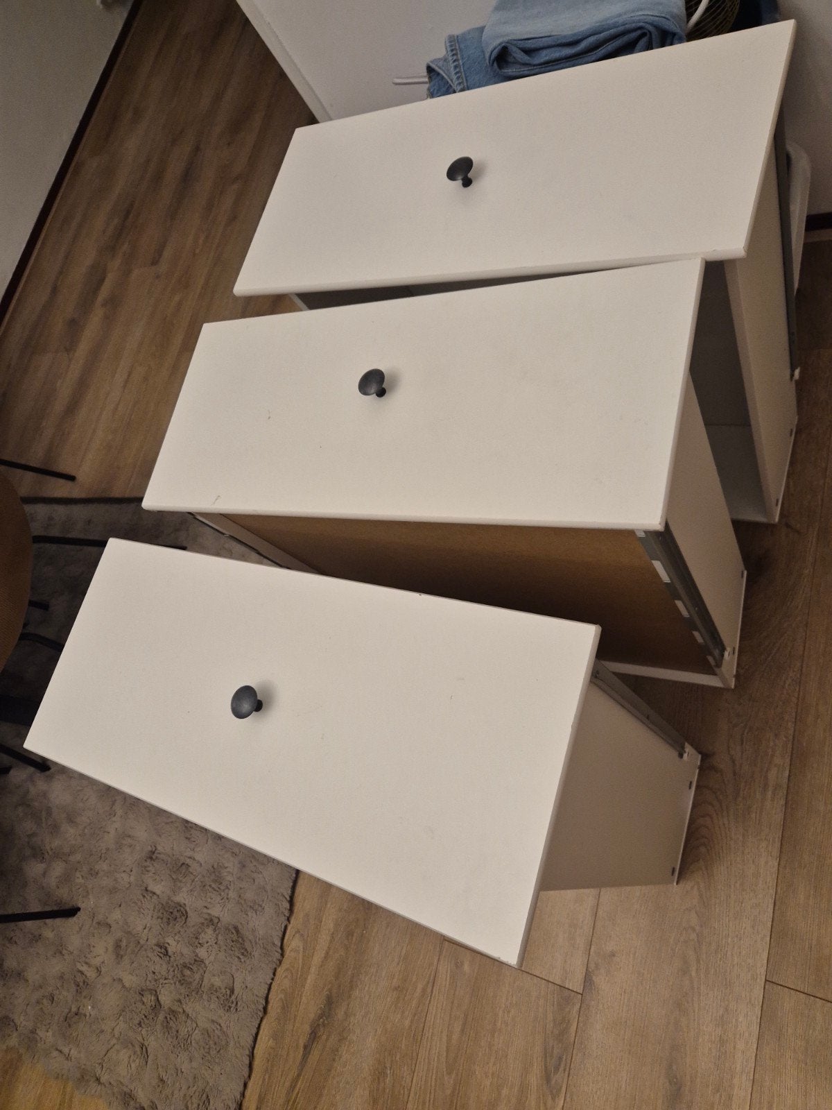 3 witte (Hemnes) laden, Ophalen of Verzenden