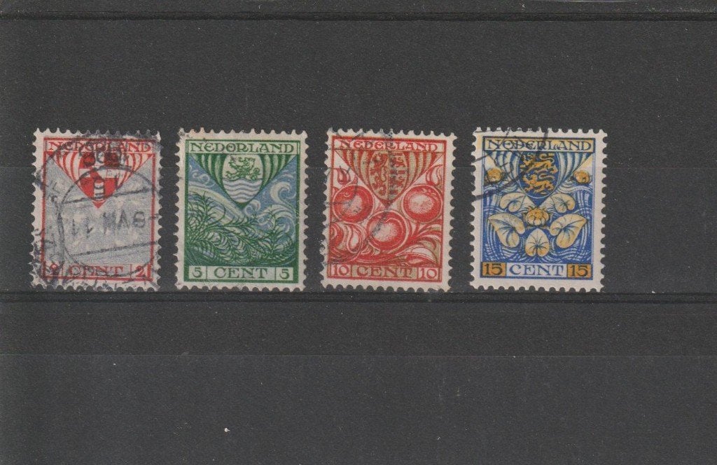 Nederland 1926, NVPH 199 t/m 202, Gestempeld., Ophalen of Verzenden, T/m 1940, Gestempeld