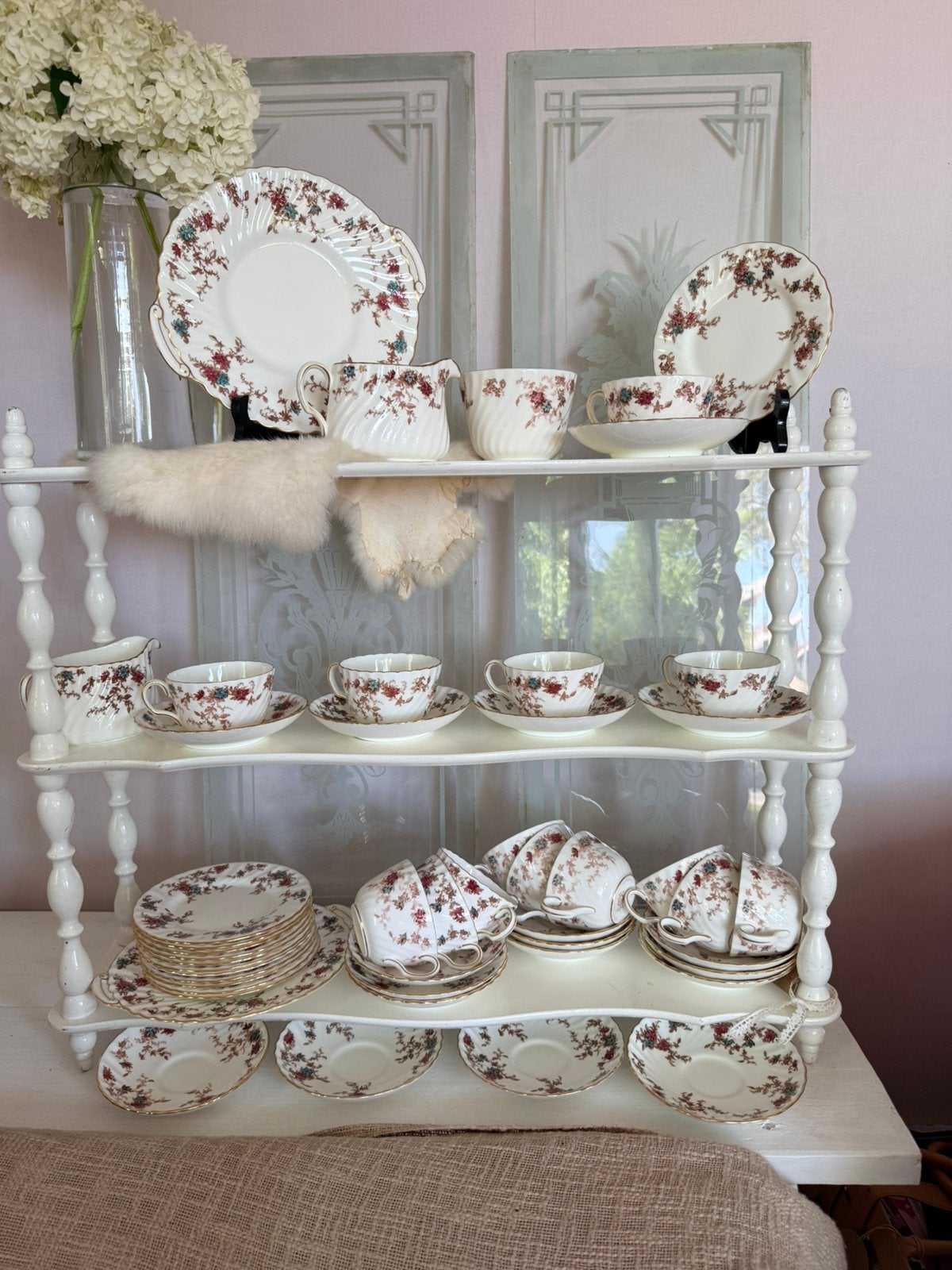 Minton Ancestral 12/14 pers antiek porseleinenen servies, Ophalen