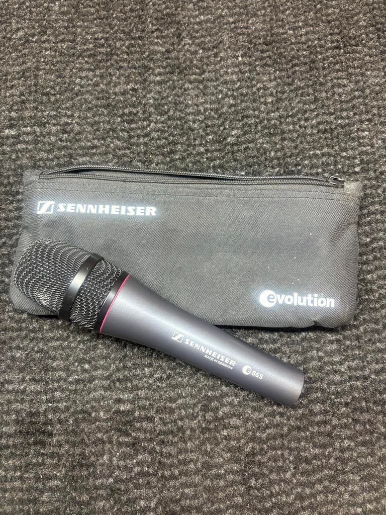 Sennheiser E 865 Condensator Zangmicrofoon met Etui, Muziek en Instrumenten, Ophalen, Gebruikt, Zangmicrofoon