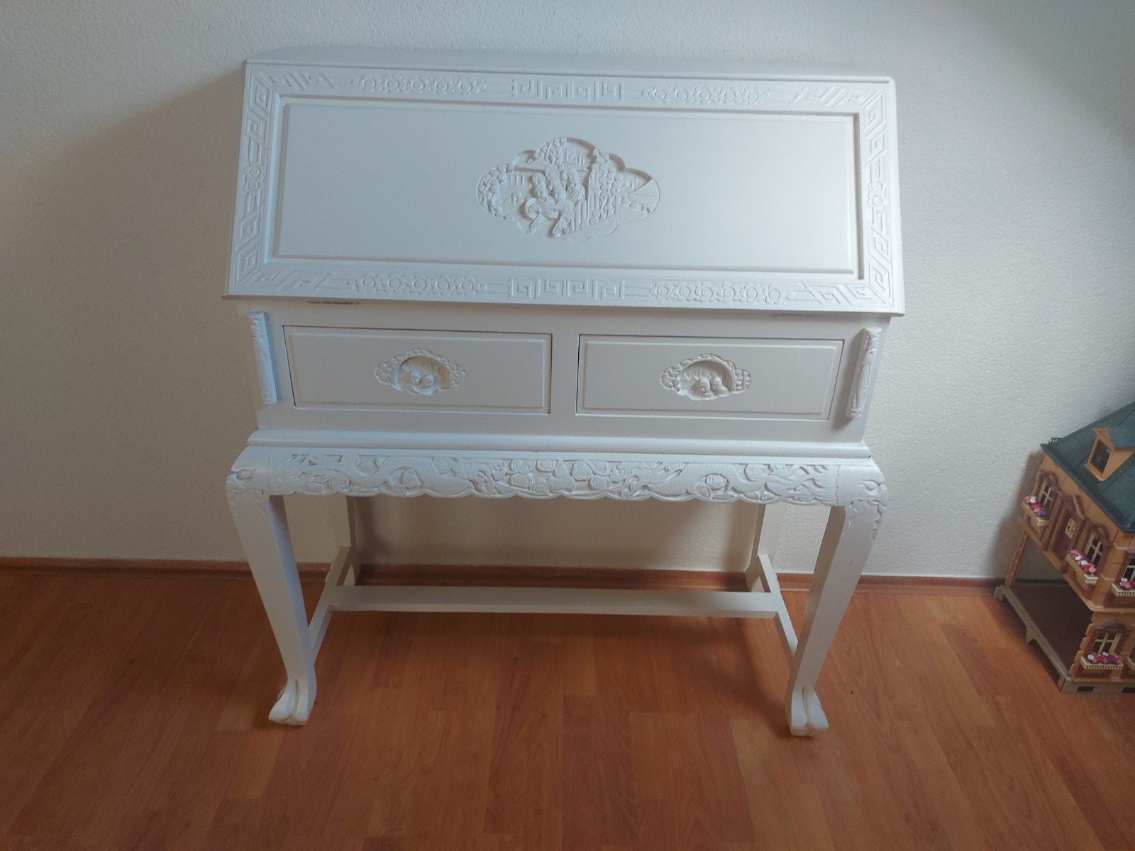 Antiek vintage Chinees secretaire bureau, Ophalen
