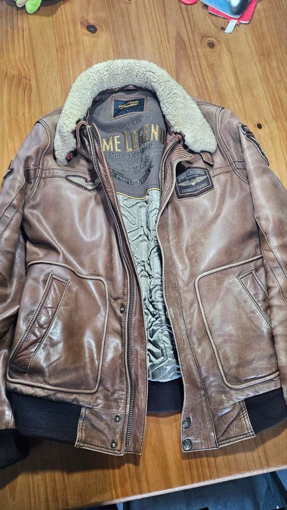 PME Legend Hudson Leren Jas maat L of ruilen maat M, Bruin, Overige maten, Ophalen of Verzenden, PME Legend