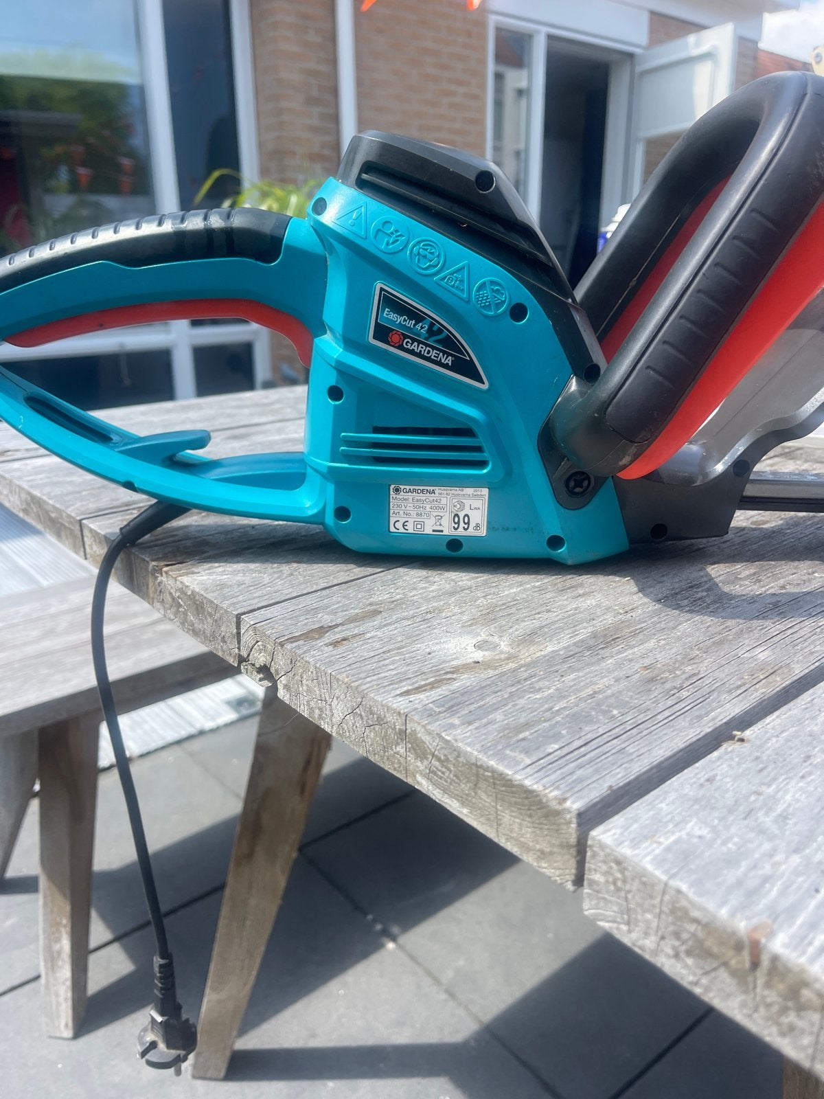Gardena EasyCut 42 heggenschaar - Elektrisch, Ophalen of Verzenden, Gebruikt, Elektrisch