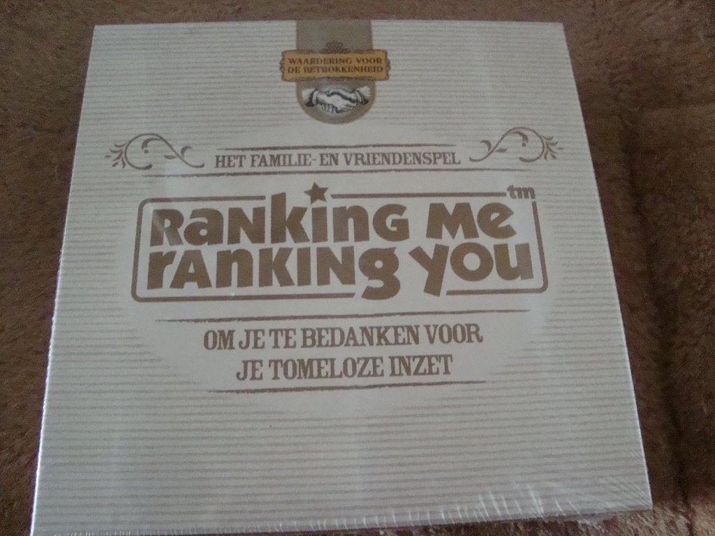 Ranking me ranking jou nieuw in plastic, Hobby en Vrije tijd, Gezelschapsspellen | Bordspellen, Ophalen of Verzenden, Nieuw