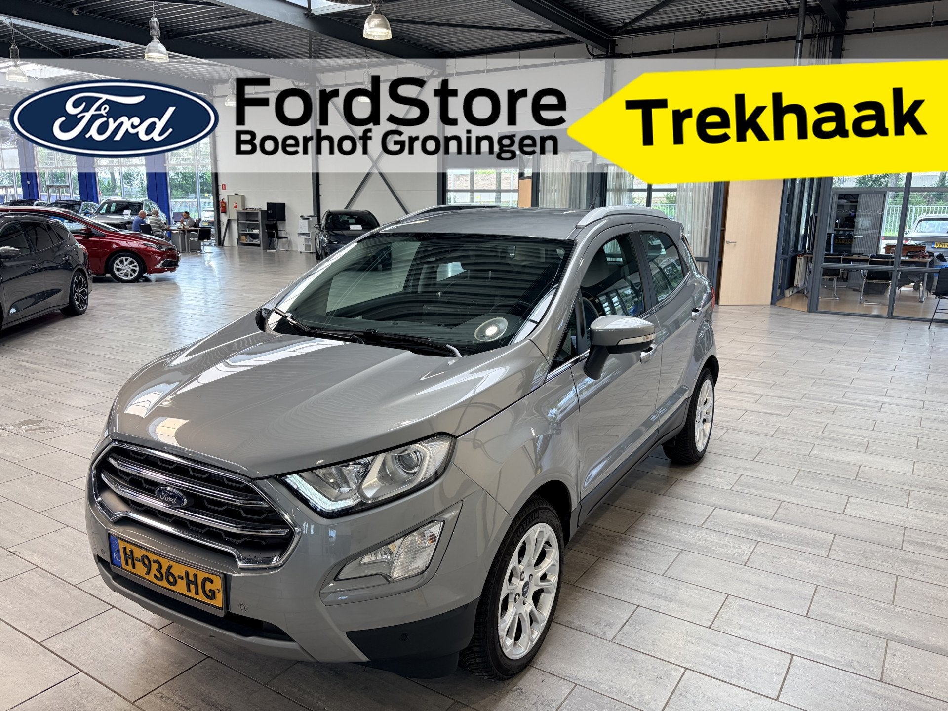 Ford EcoSport EcoBoost 125 pk Titanium | Camera | Winter Pac, Auto's, Ford, Gebruikt, Euro 6, Leder en Stof, Origineel Nederlands