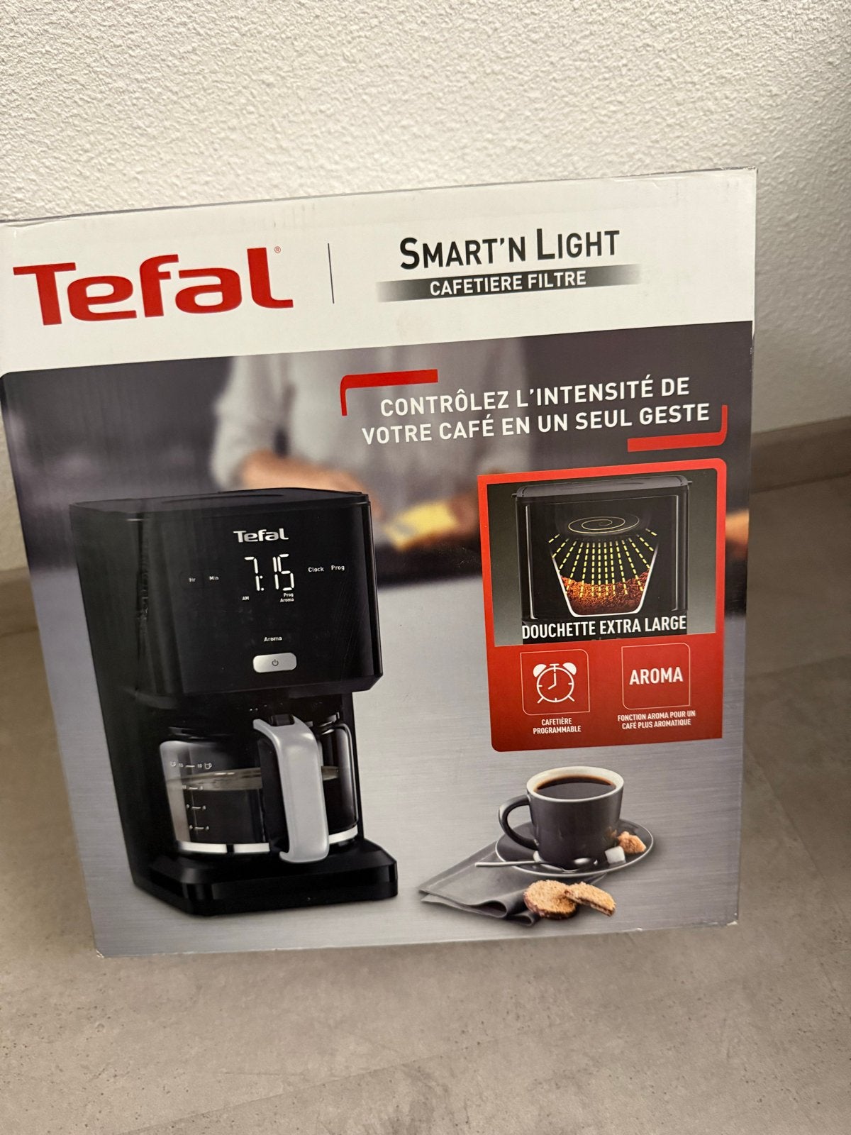 Tefal Smart 'n Light filterkoffiezetapparaat, Witgoed en Apparatuur, Koffiezetapparaten, Ophalen, Gemalen koffie, 4 tot 10 kopjes