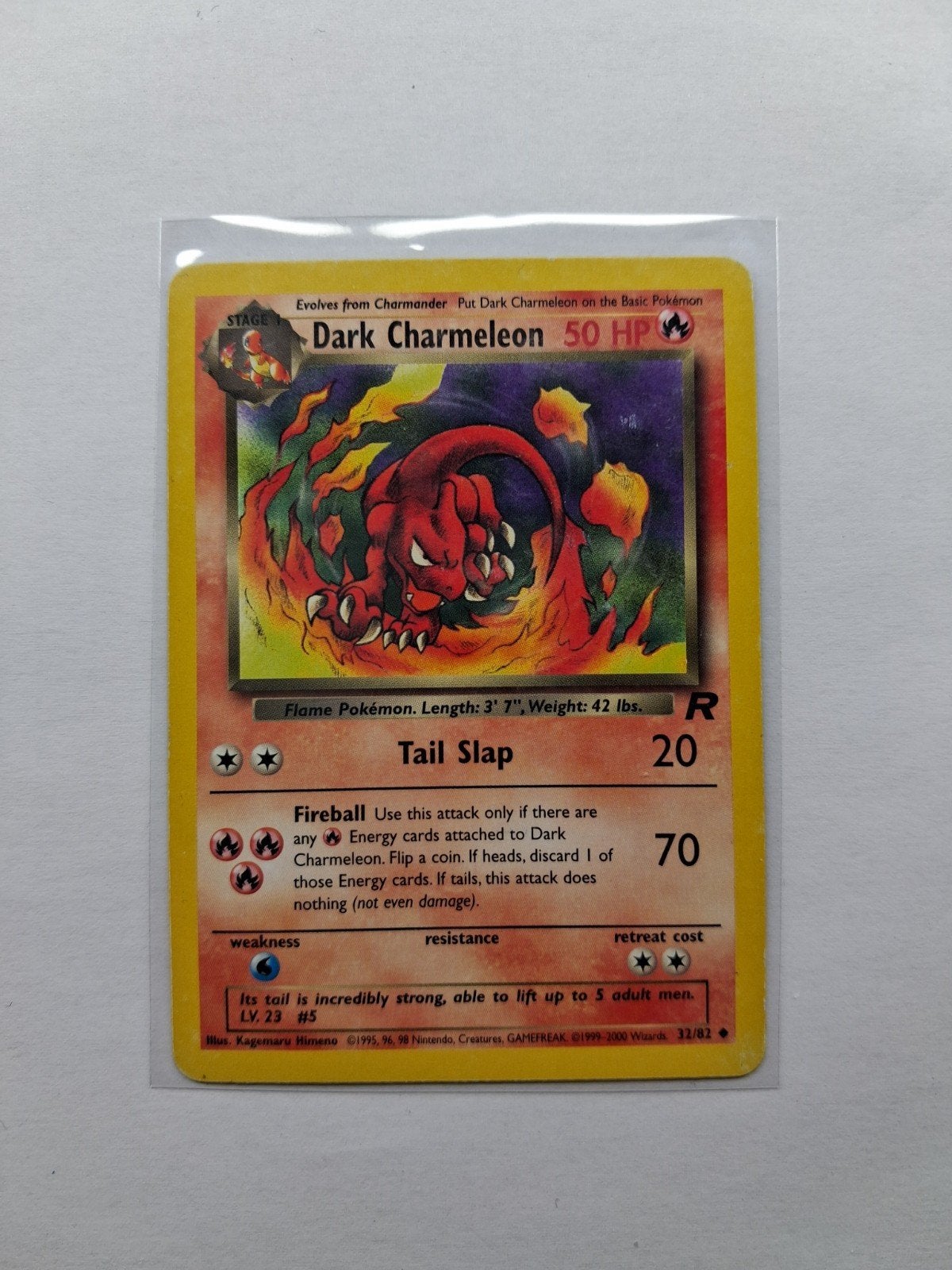 Dark charmeleon pokémon team rocket, Ophalen of Verzenden, Gebruikt