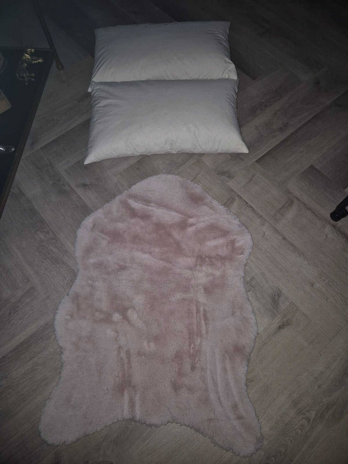 Donzen kussens en nieuw en kleedje, Gebruikt, Inclusief binnenkussen, Wit, Hoofdkussen