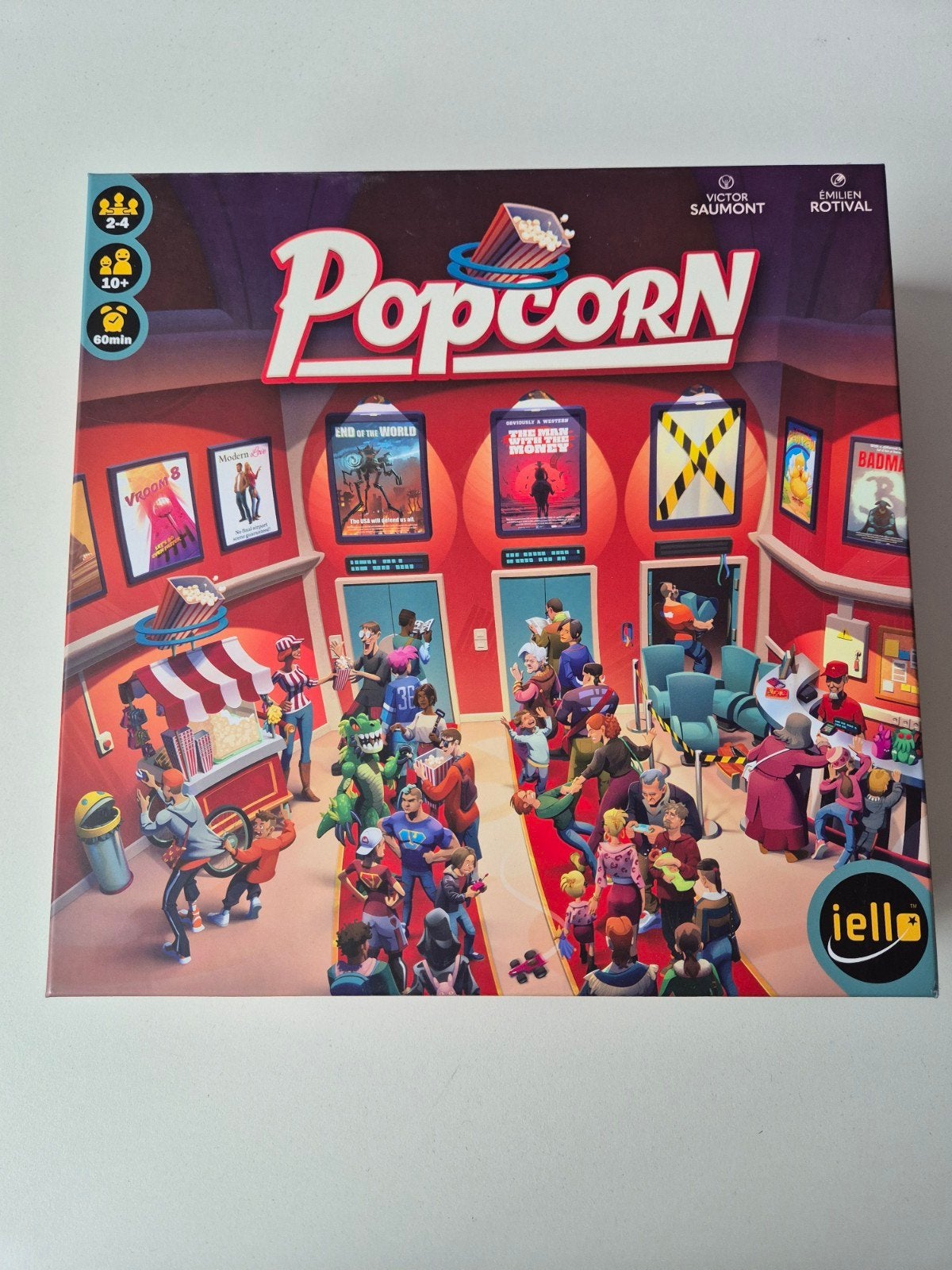 Popcorn: Het filmstudio bordspel van IELLO, Drie of vier spelers, Ophalen of Verzenden, Zo goed als nieuw, IELLO