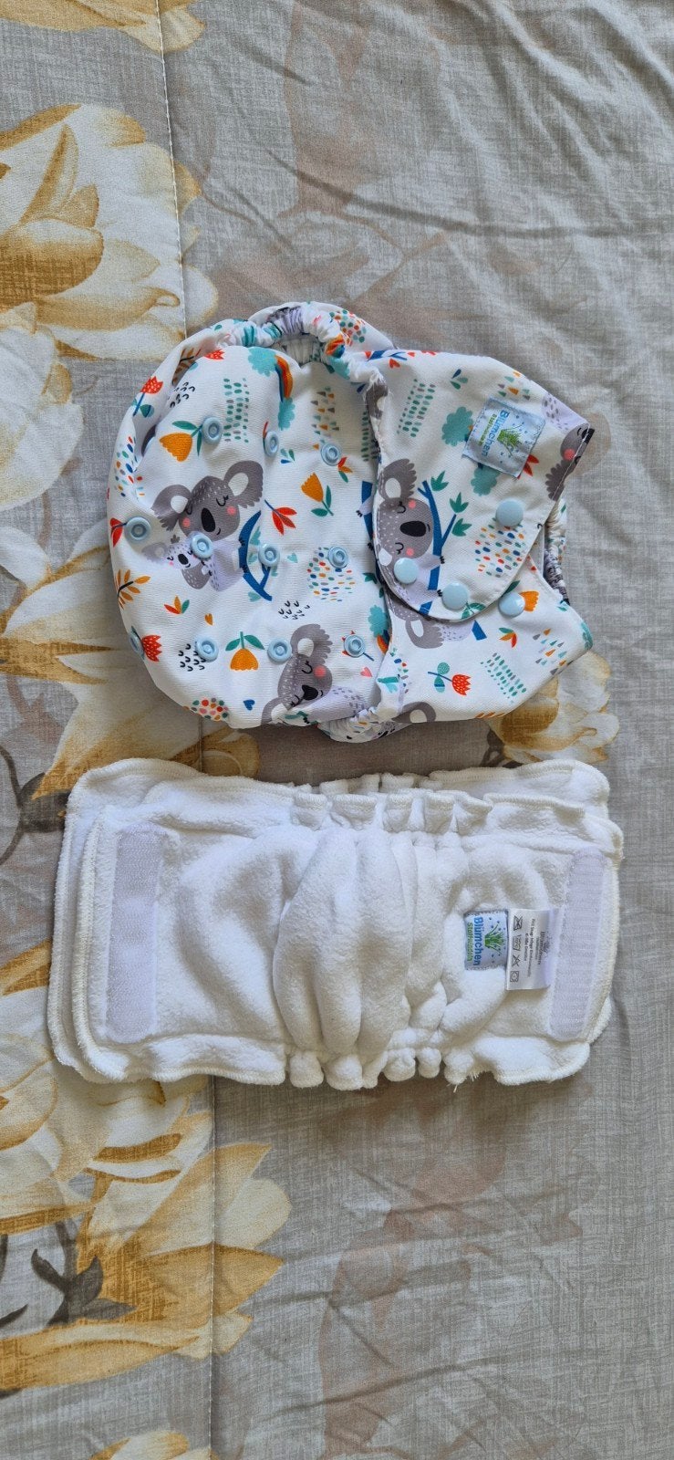 Blümchen 2-in-1 Wasbare Luier met Koala Print, Ophalen of Verzenden, Nieuw
