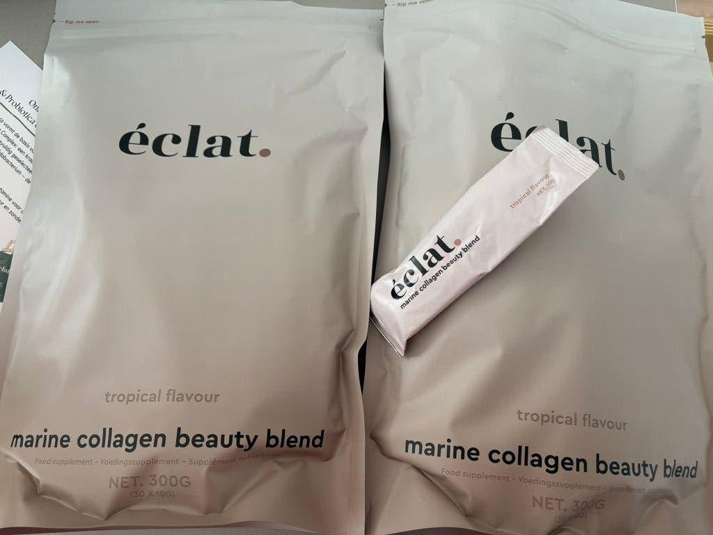 2x Eclat Marine Collageen Beauty Blend - Tropical Flavour, Ophalen of Verzenden, Nieuw, Overige typen