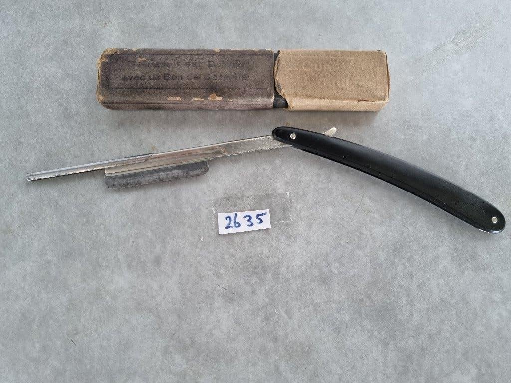 Oud scheermes met verwisselbaar mes., Antiek en Kunst, Ophalen of Verzenden