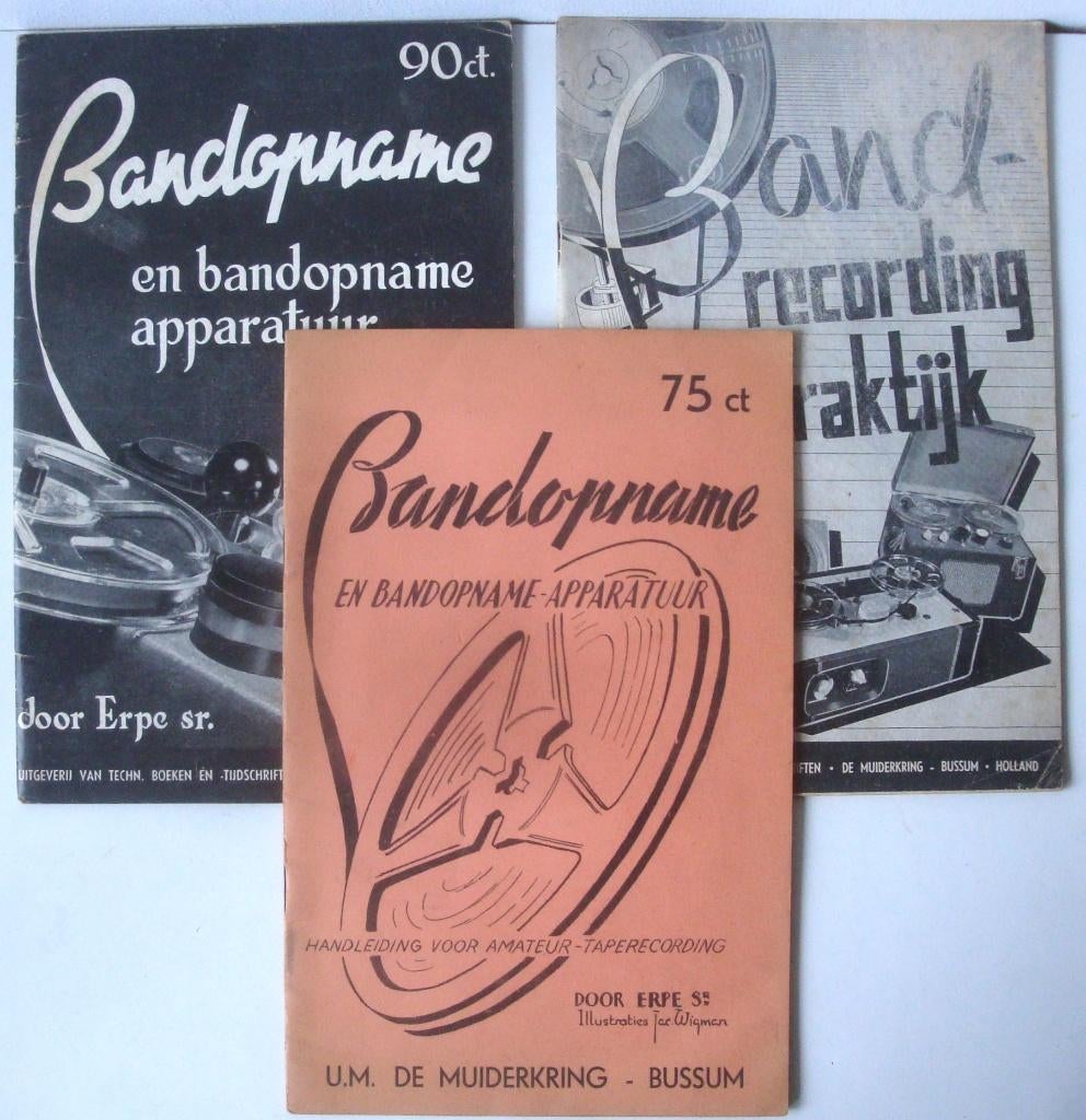 De Muiderkring Bandopname en - apparatuur + Bandrecording in, Boeken, Techniek, Zo goed als nieuw, Elektrotechniek, Ophalen of Verzenden