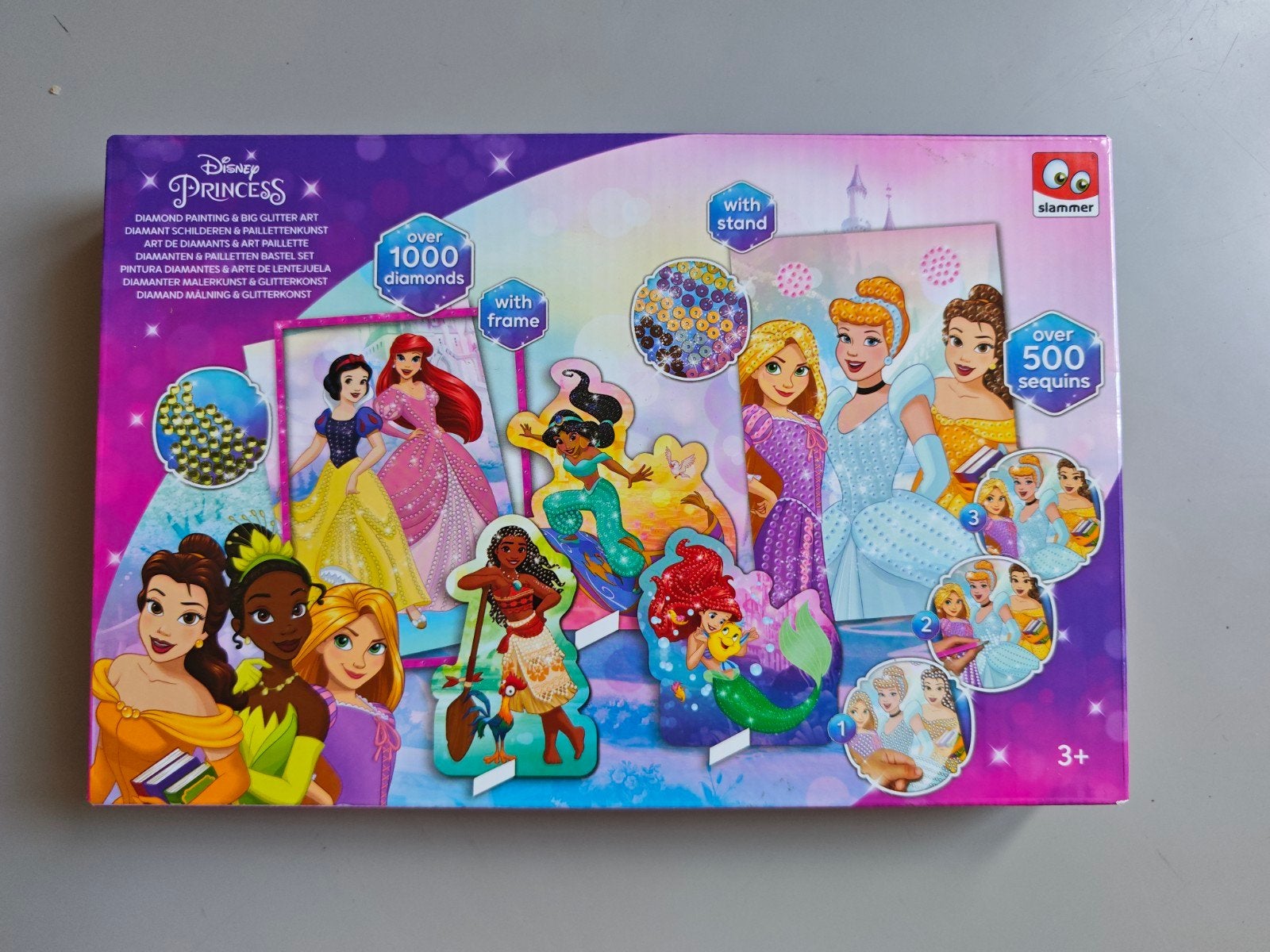 Disney Princess Diamond Painting & Glitter Art Set, Ophalen of Verzenden, Nieuw, Knutselen