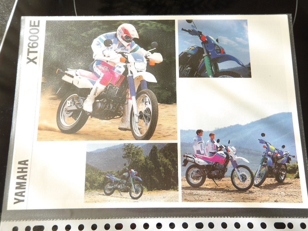 Yamaha XT600E Motorfiets - Offroad Avontuur folder, Ophalen of Verzenden, Yamaha