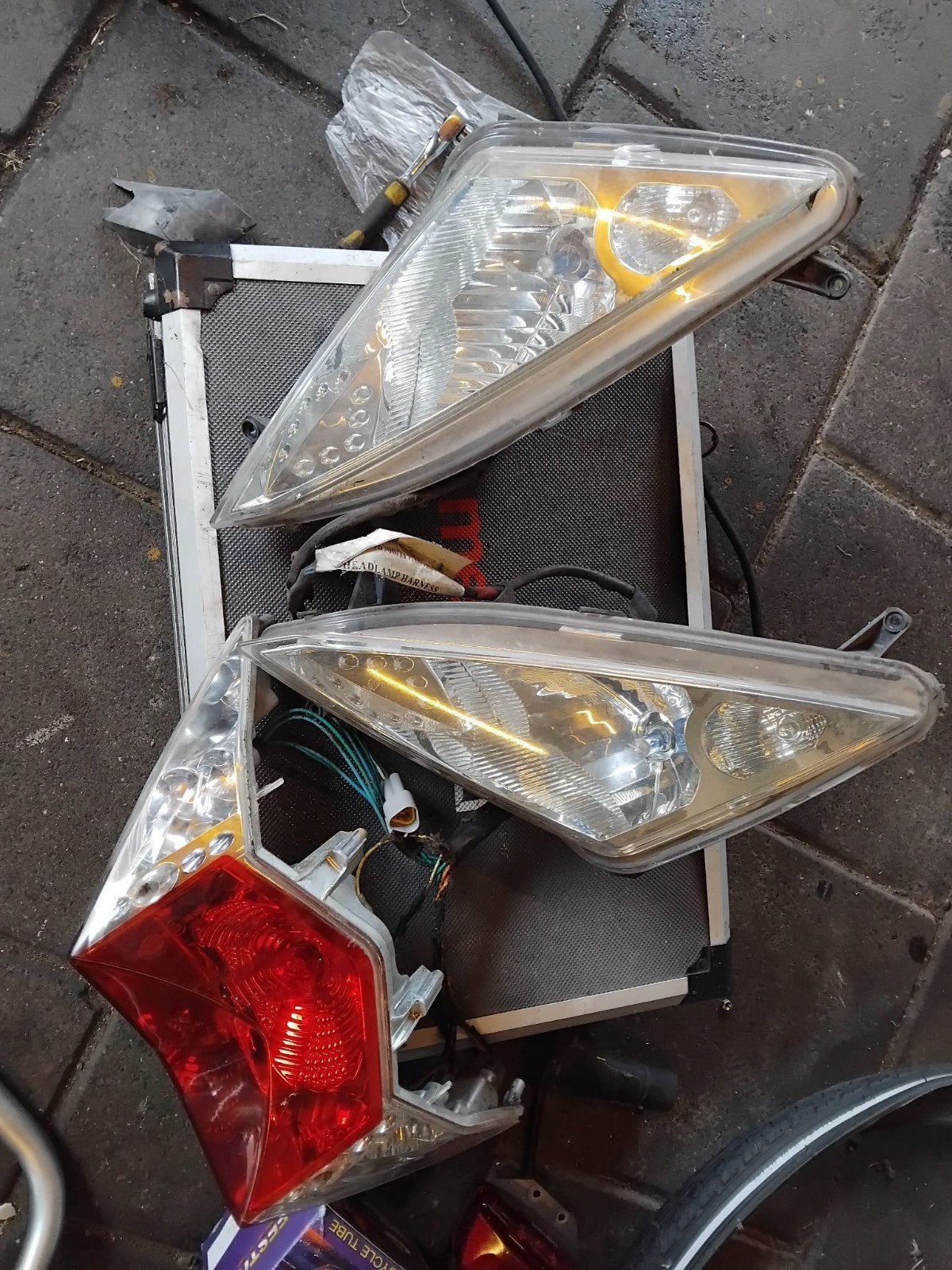 peugeot speedgight 3 2 takt light front back, Fietsen en Brommers, Ophalen of Verzenden