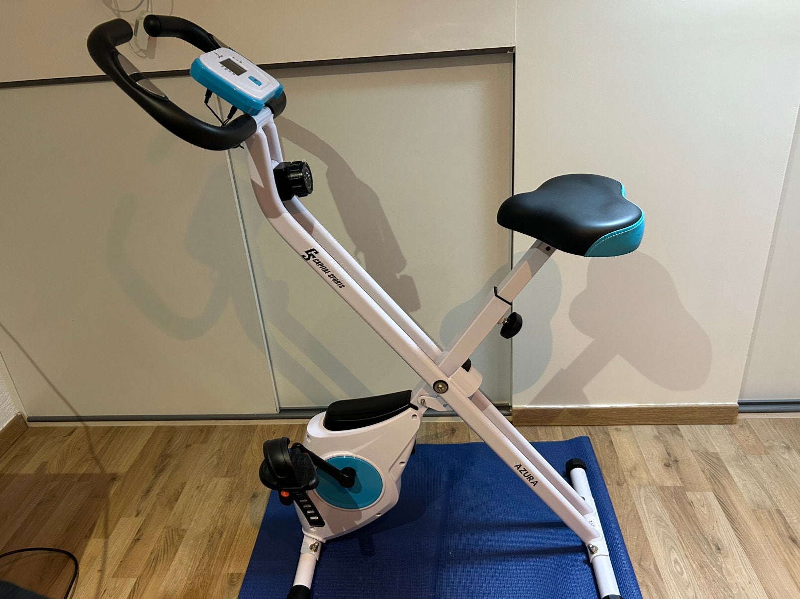 Opvouwbare hometrainer, Sport en Fitness, Ophalen of Verzenden, Zo goed als nieuw, Hometrainer