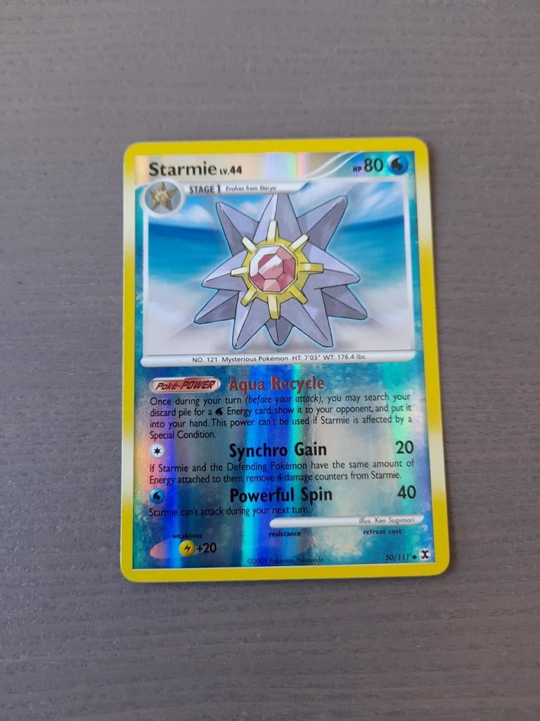 2009 rising rivals 50/111 starmie reverse, Ophalen of Verzenden, Zo goed als nieuw, Losse kaart, Foil
