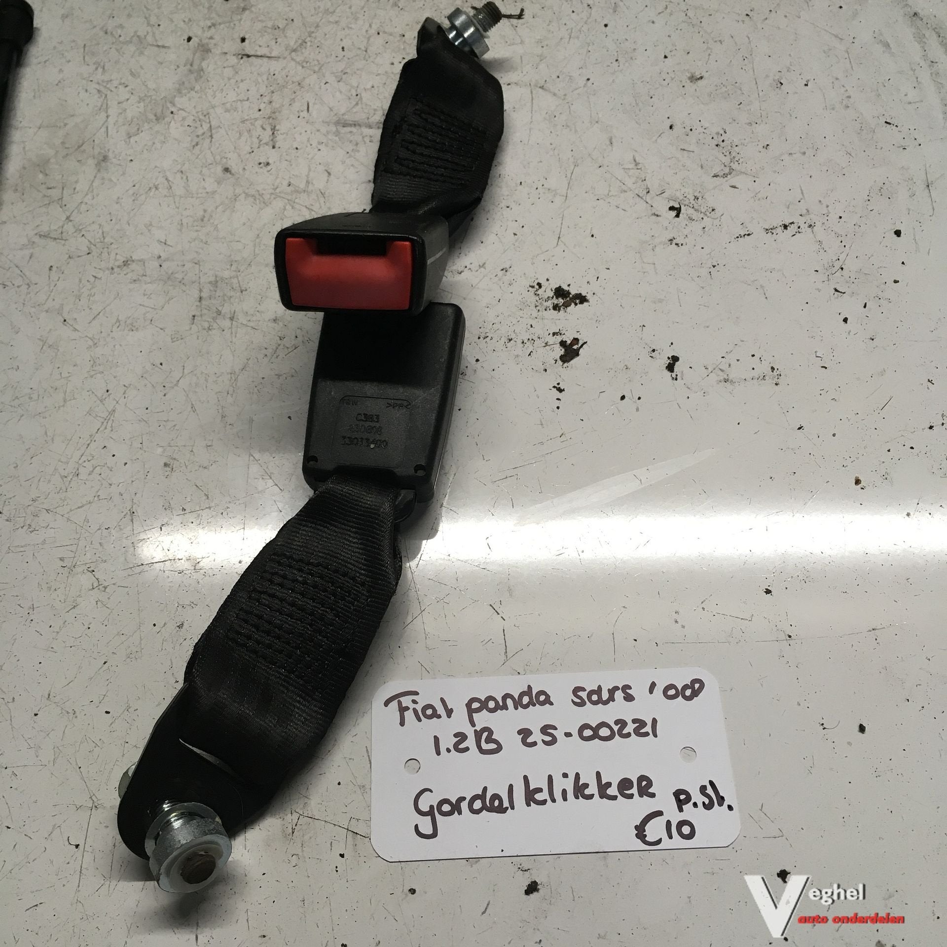 Fiat Panda 5drs 1.2 B 2008 2500221  Gordelsluiting achter, Auto-onderdelen, Gebruikt, -, -, Ophalen of Verzenden