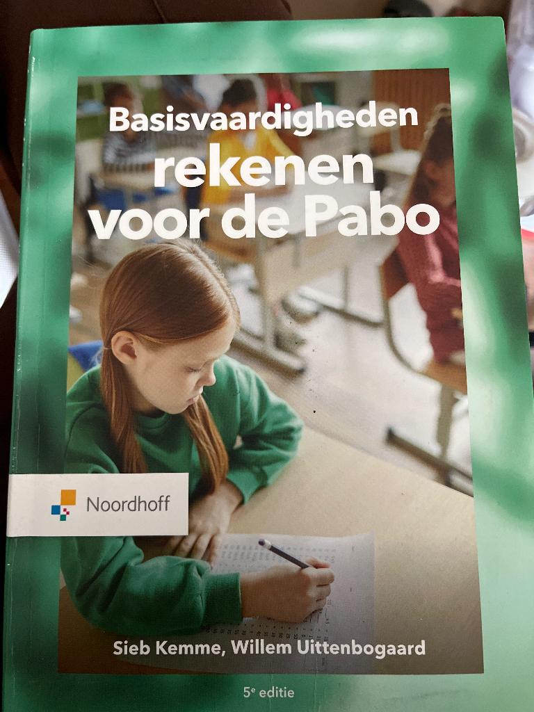 Basisvaardigheden rekenen voor de pabo, Ophalen of Verzenden, Zo goed als nieuw, Overige niveaus, Noordhoff Uitgevers