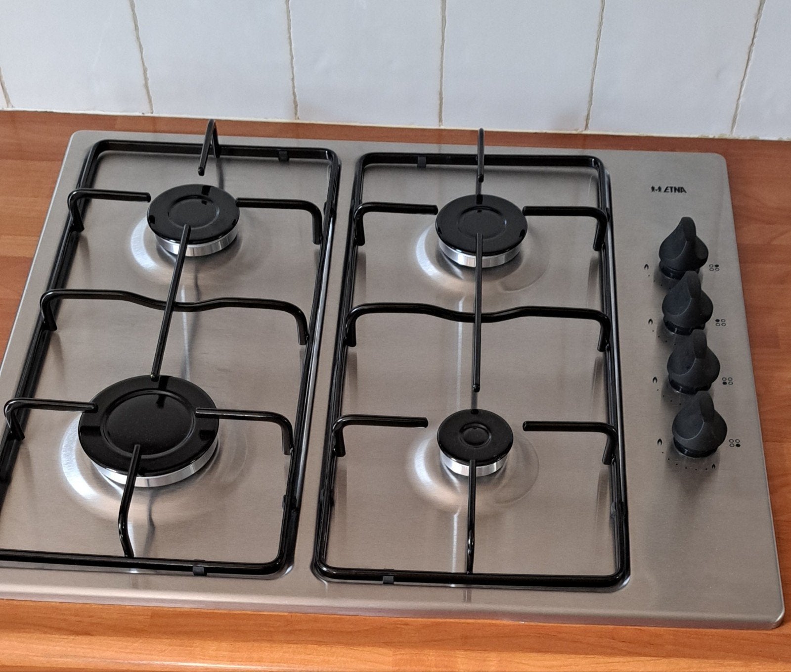 etna kookplaat inbouw, Ophalen, 4 kookzones, Zo goed als nieuw, Gas