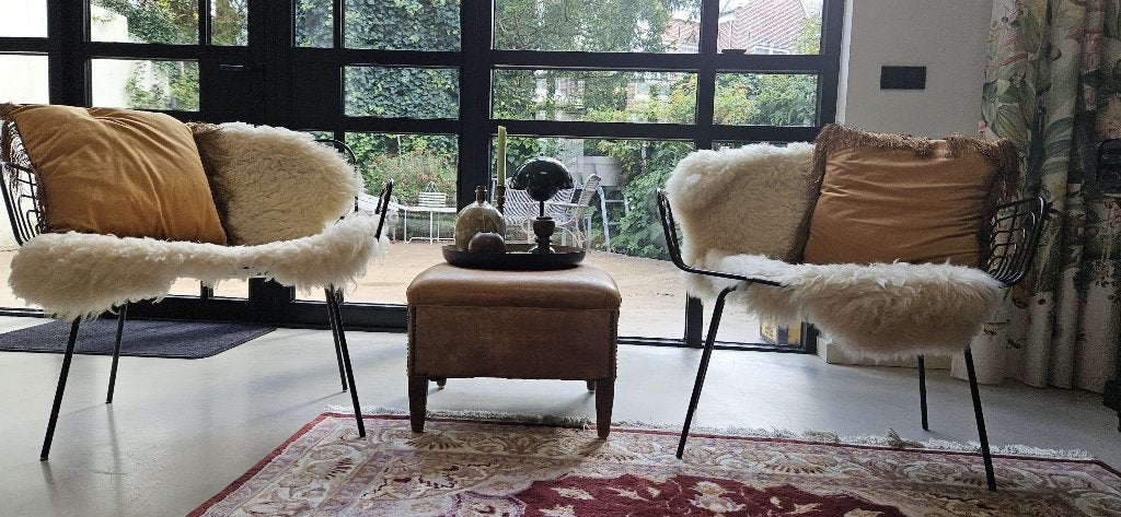 design fauteuil Pols Potten Lounge Chair Boston Black, 2x, Ophalen, Minder dan 75 cm, Zo goed als nieuw, 75 tot 100 cm
