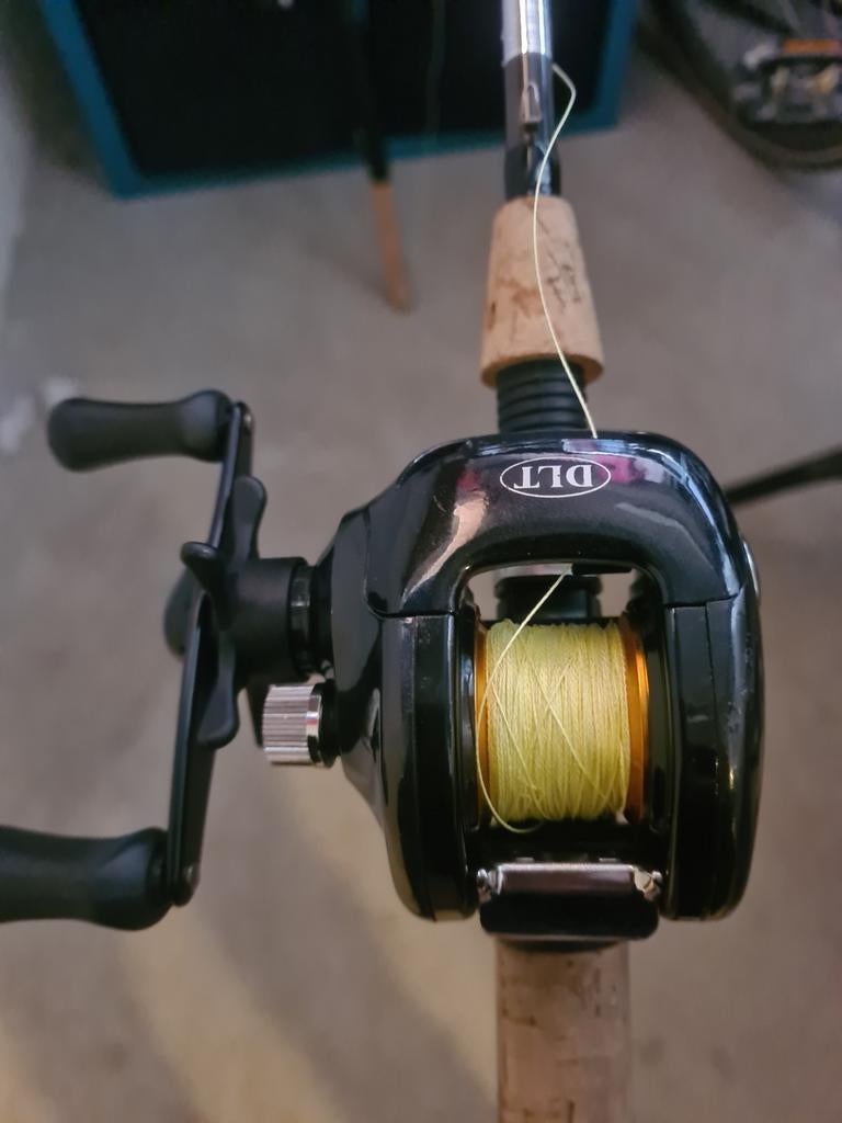 Zo goed als nieuwe Trigger 2.0m werphengel met DLT molen, Verzenden, Zo goed als nieuw, Werphengel