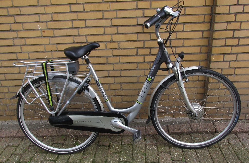 RIH Omega elektrische damesfiets, accu defect, Fietsen en Brommers, Ophalen, Gebruikt, (Extra) lage instap, 56 cm of meer