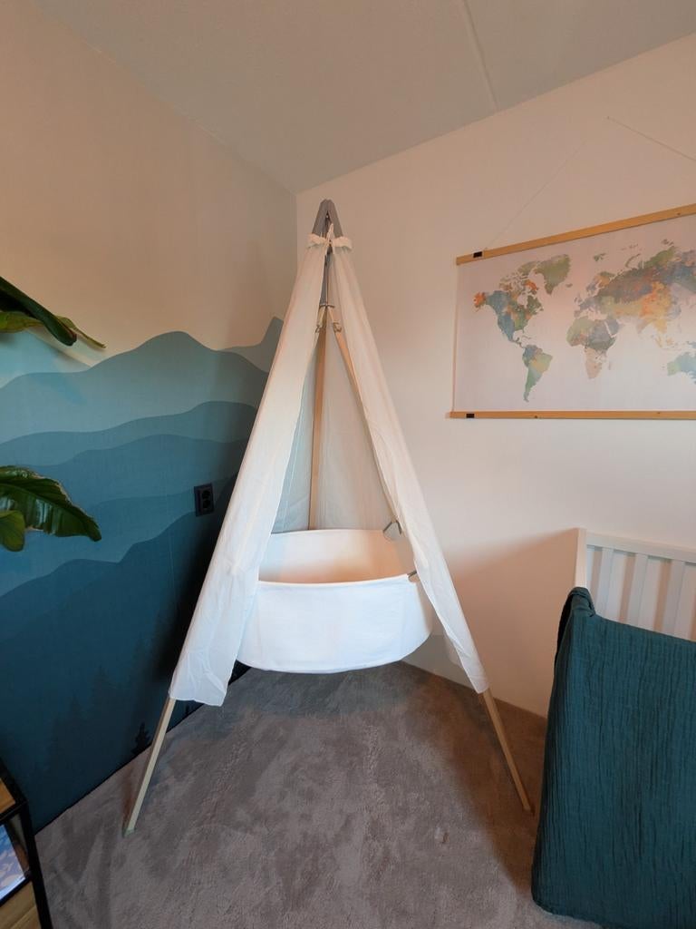 Hangende babywieg merk Leander, Kinderen en Baby's, Babywiegjes en Ledikanten, Ophalen, Wieg
