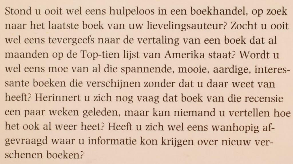 Bruna boekwijzer voorjaar 1987, Boeken, Verzenden, Zo goed als nieuw, Nederland