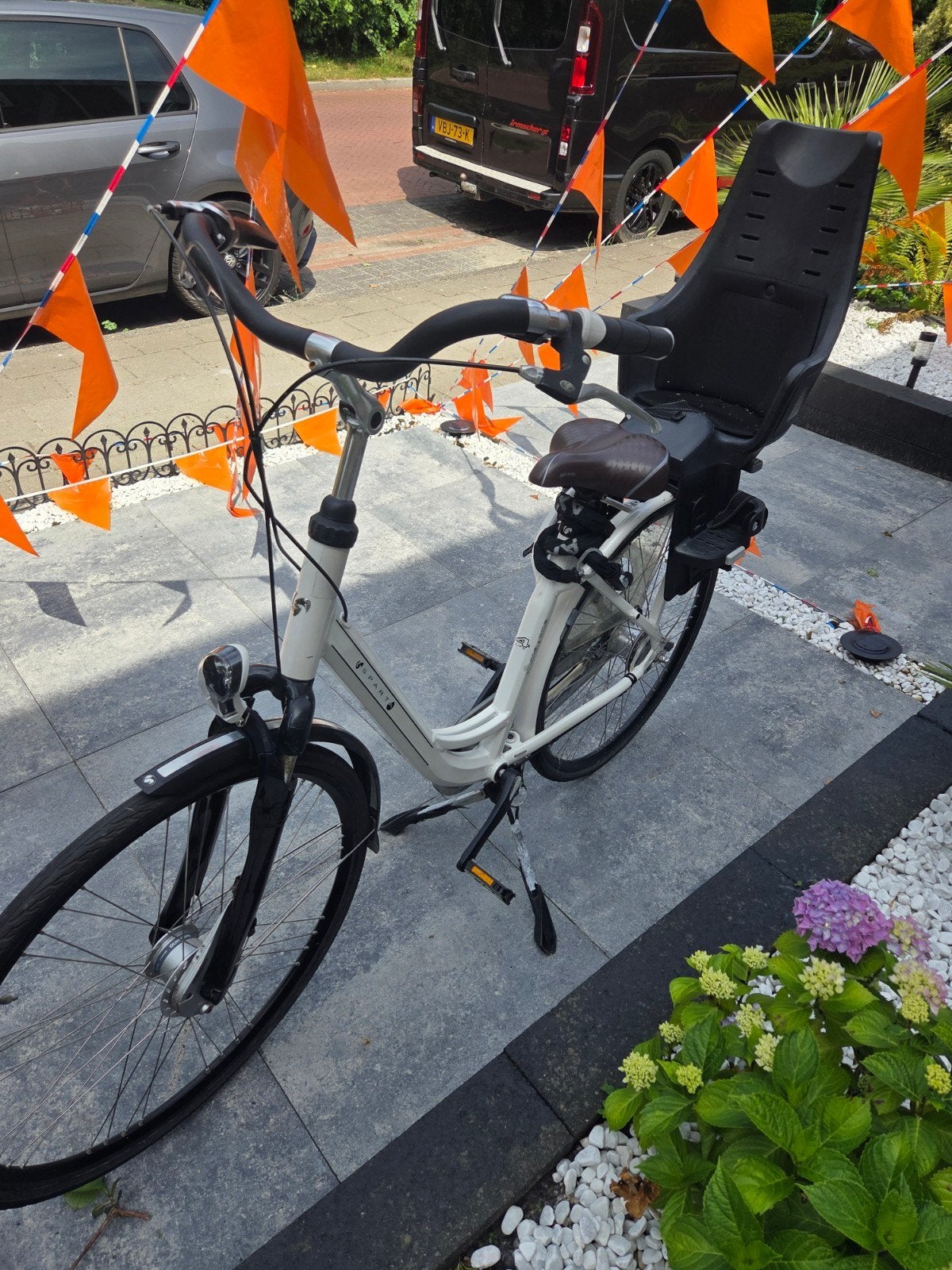 Damesfiets met kinderzitje - Zo goed als nieuw, Overige merken, 53 tot 56 cm, Velgrem, Versnellingen