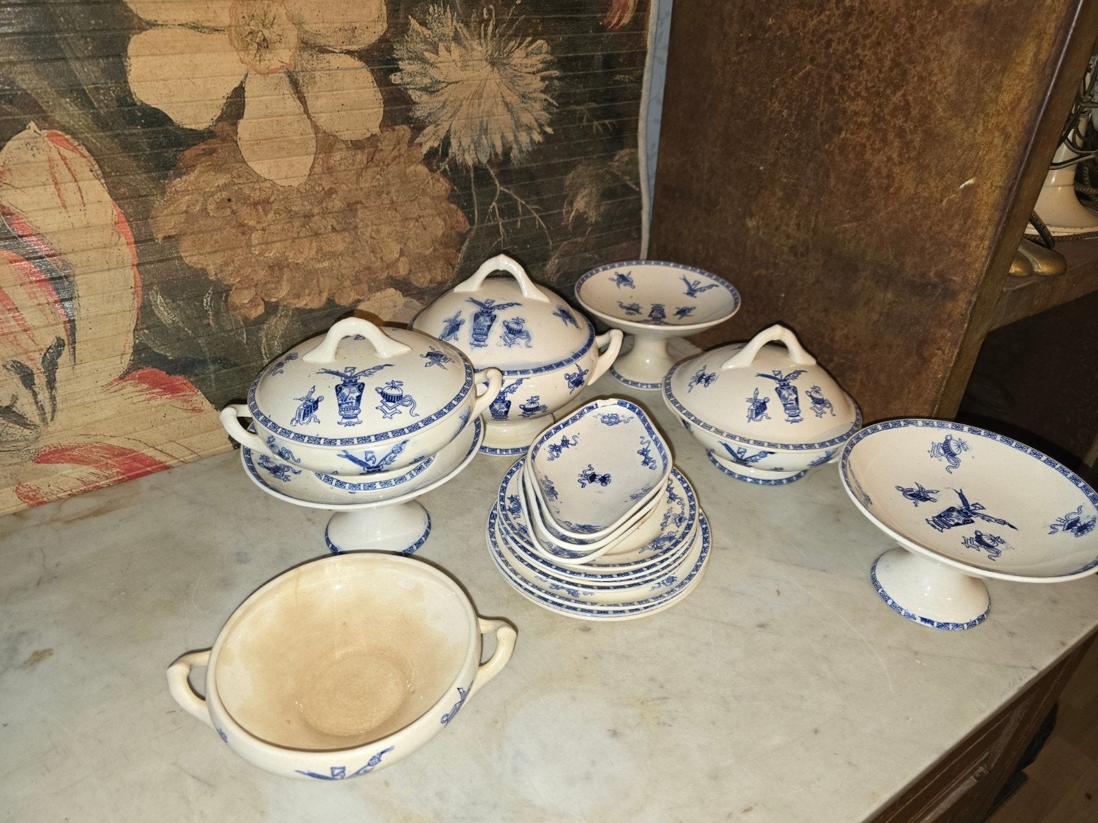 lotje oud kinderservies petrus regout potiche, Antiek en Kunst, Ophalen of Verzenden