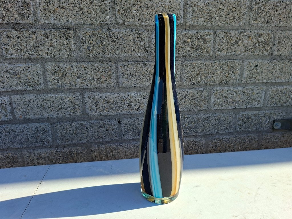 In nieuwstaat glas geblazen design vaas, Ophalen of Verzenden