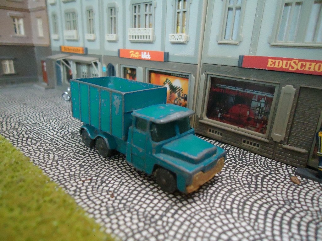 +/- 1:100 Guy Warrior Truck - Husky Models blauw, Ophalen of Verzenden, Gebruikt, Auto