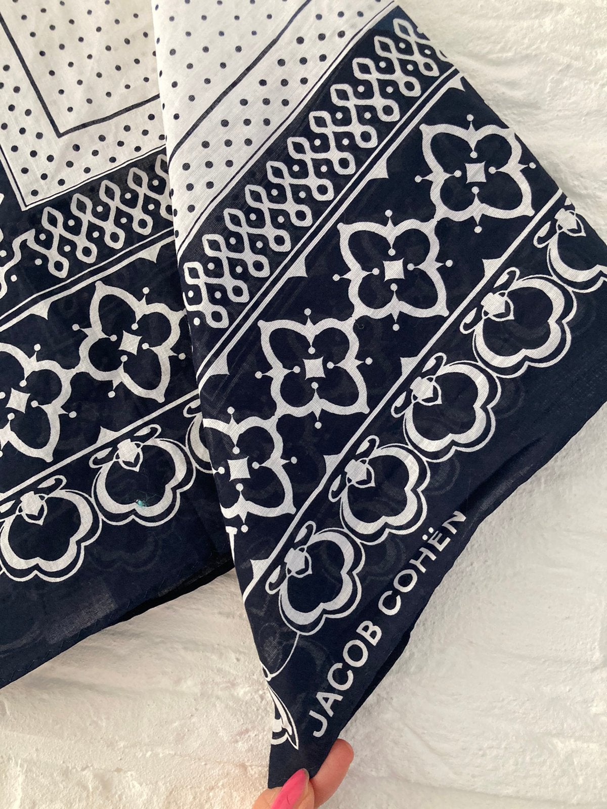 Bandana * klassiek sjaaltje * Jacob Cohën ZGAN, Ophalen of Verzenden, Zo goed als nieuw, Overige typen