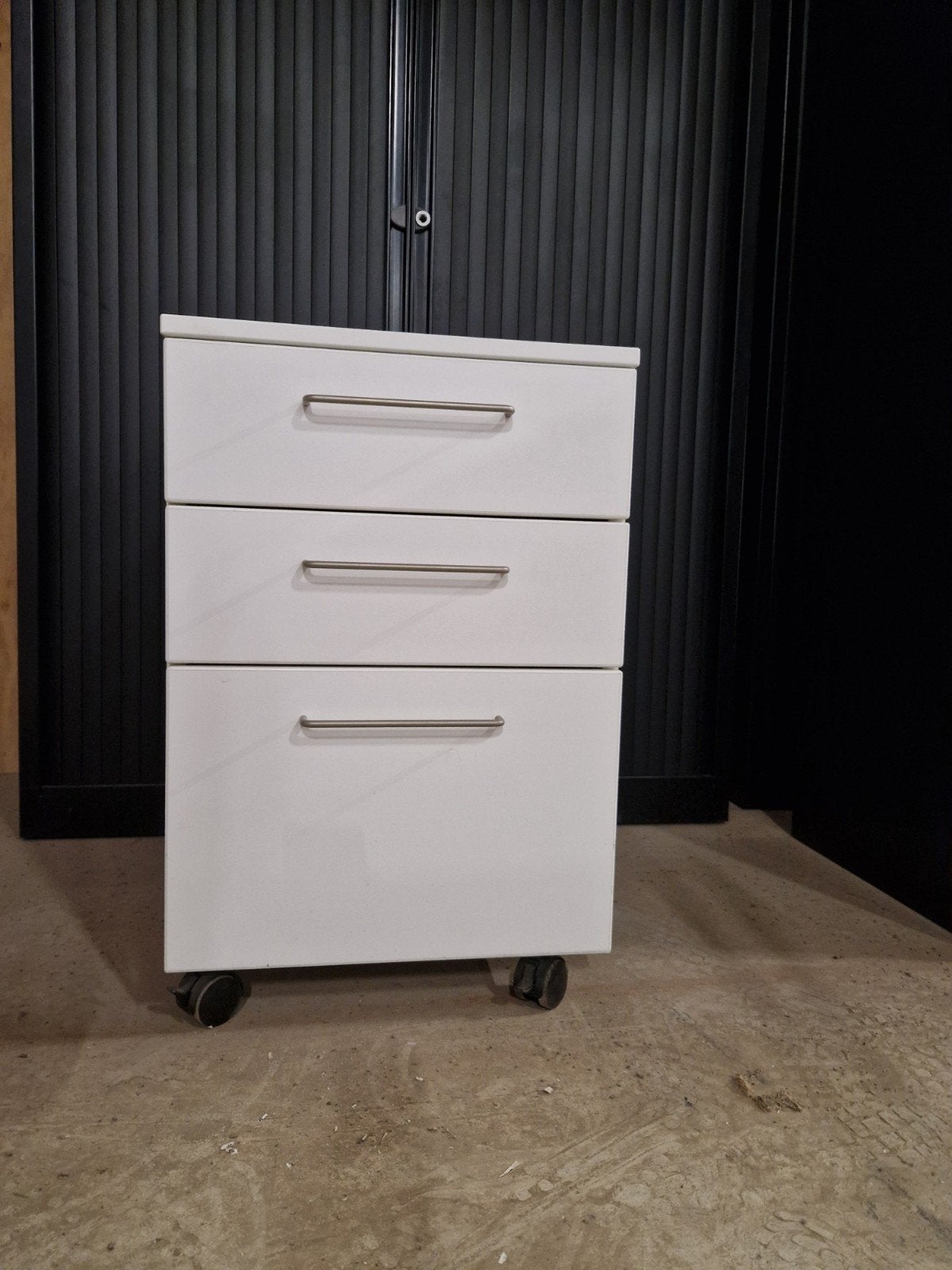 witte ladekast op wieltjes, Ophalen, 50 tot 100 cm, 3 of 4 laden, Minder dan 100 cm