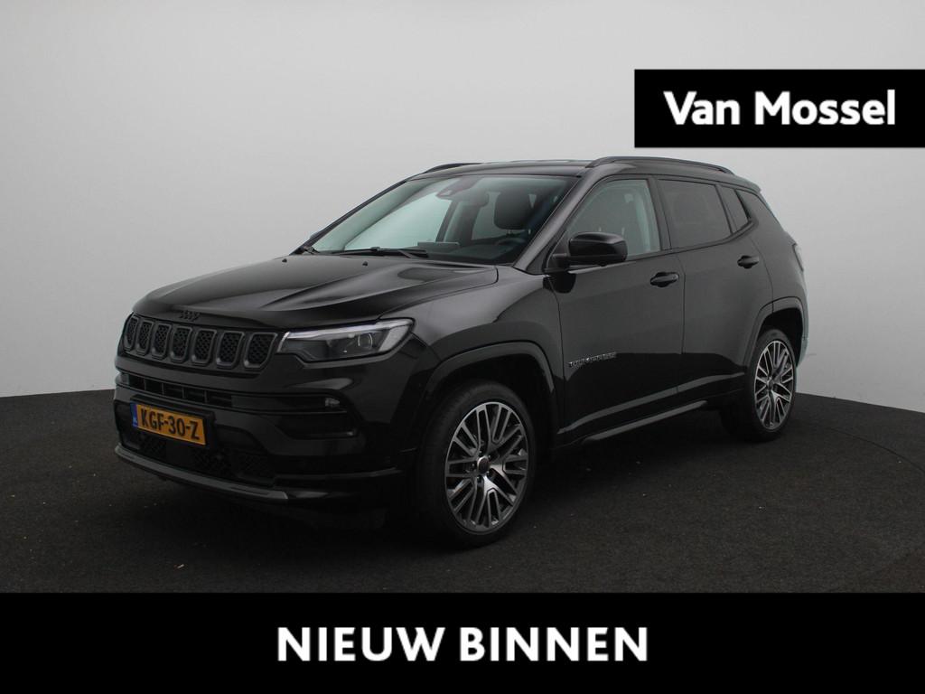Jeep Compass 1.5T e-Hybrid Upland | Navigatie | Leder | Came, Auto's, Jeep, 12 maanden, Gebruikt, Euro 6, 4 cilinders