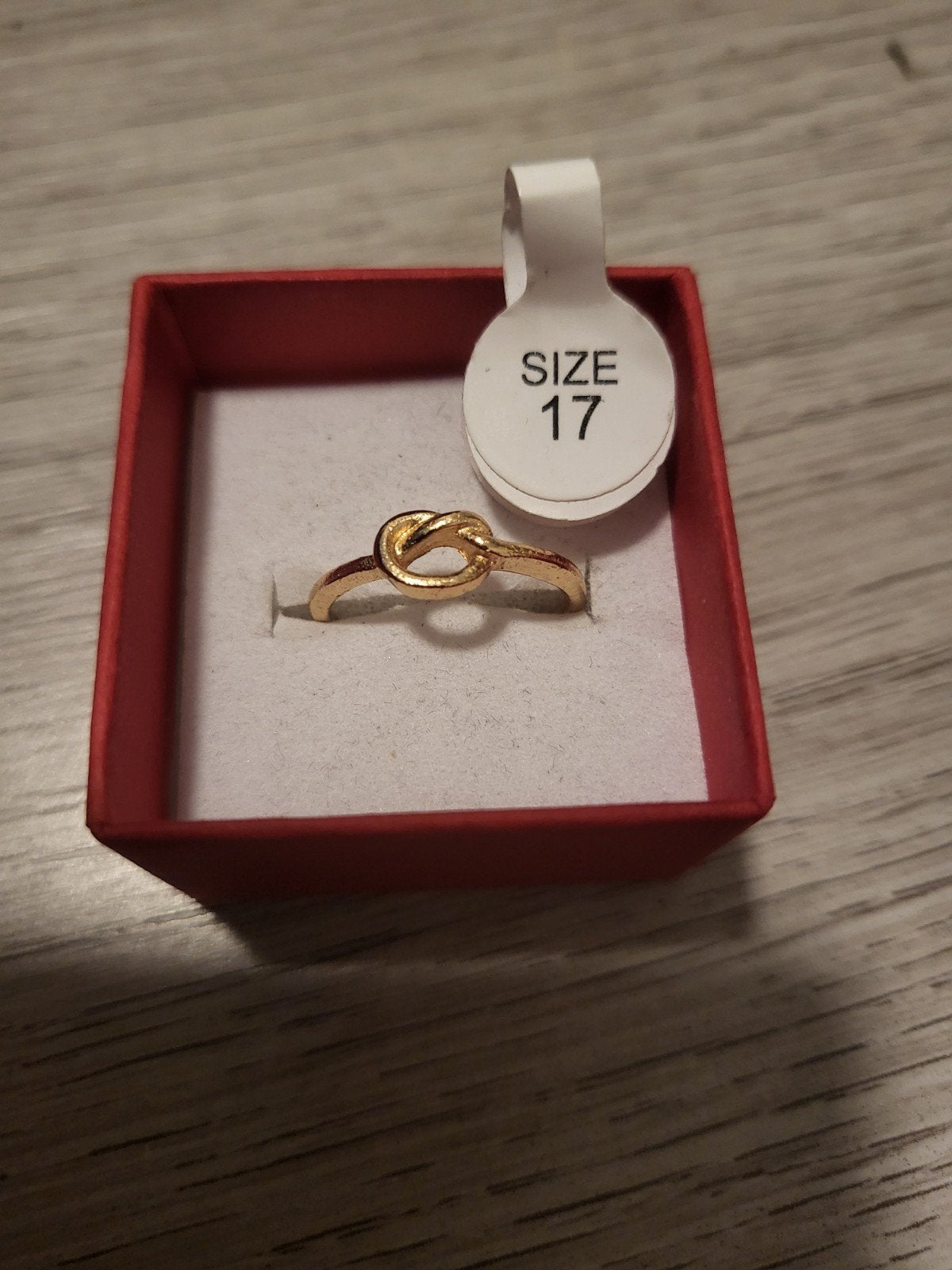 Nieuwe Gouden Knoop Ring - Maat 17, Nieuw, Ophalen of Verzenden, 17 tot 18, Dame of Heer