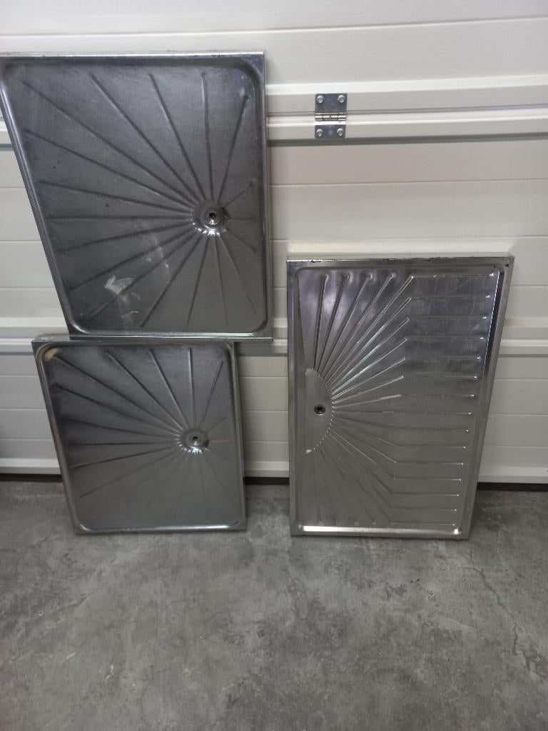 Lekblad RVS met afvoer 100x50cm, Ophalen of Verzenden, Gebruikt, Overige merken
