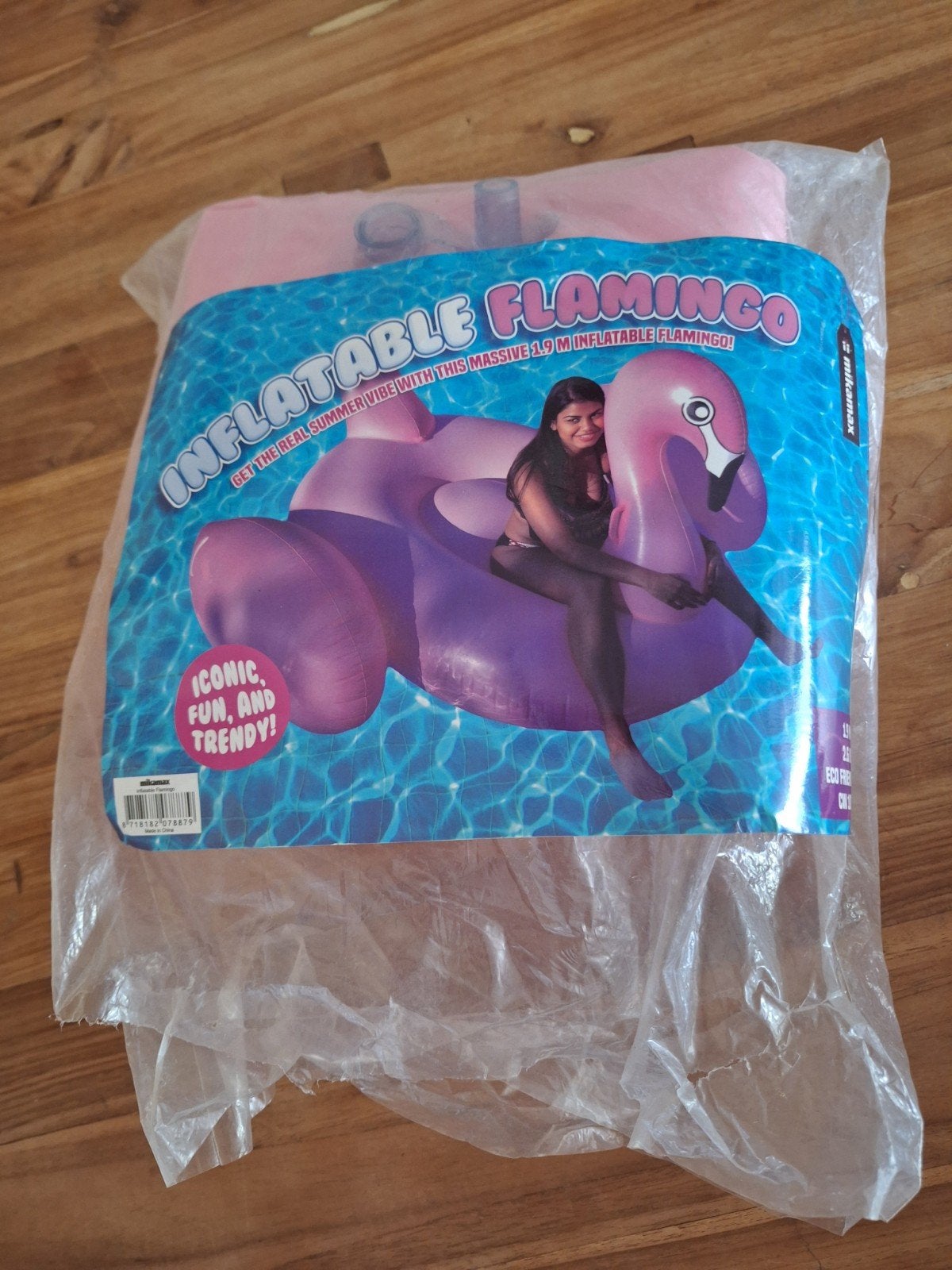 Opblaas flamingo zwembad floaty floatie, Ophalen of Verzenden, Nieuw